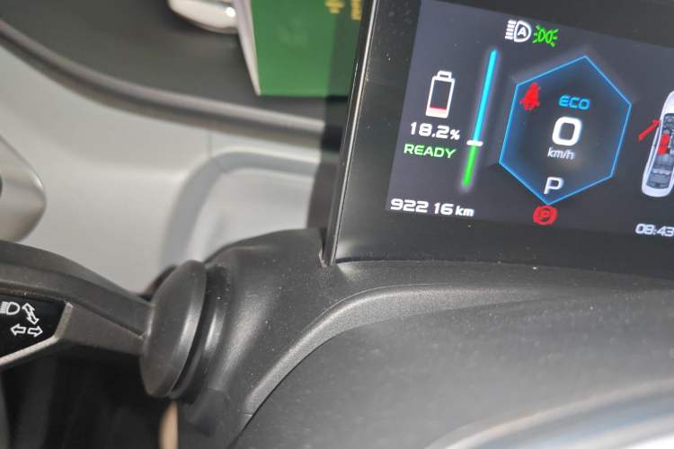 Used Geometry A 2019 High-Value Standard Range Cube Edition Odometer Close Up