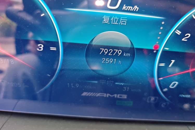 Used Mercedes-Benz GLE AMG 2020 AMG GLE 53 4MATIC+ Odometer Close Up