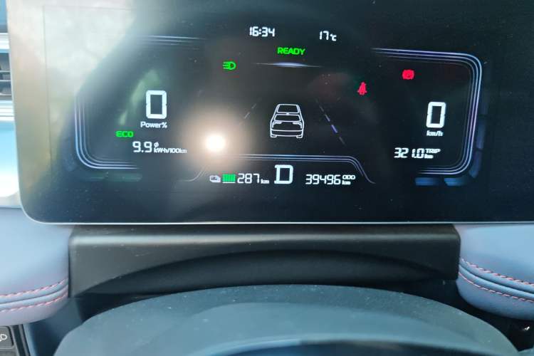 Used Geometry E 2022 320KM Cute Tiger 5-Seater Odometer Close Up