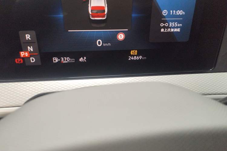 Used Volkswagen Tavendor 2023 380TSI Four-Wheel Drive R-Line Cruise Edition Odometer Close Up