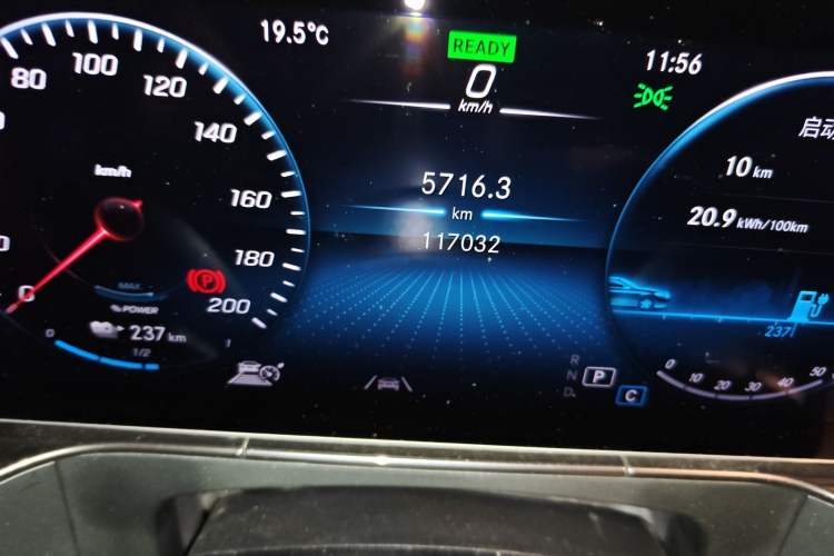 Used Mercedes-Benz EQC 2020 EQC 400 4MATIC Odometer Close Up