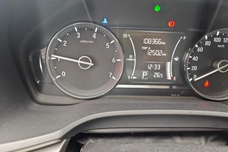 Used Honda Envix 2019 180TURBO CVT Enjoyment Edition China V Odometer Close Up