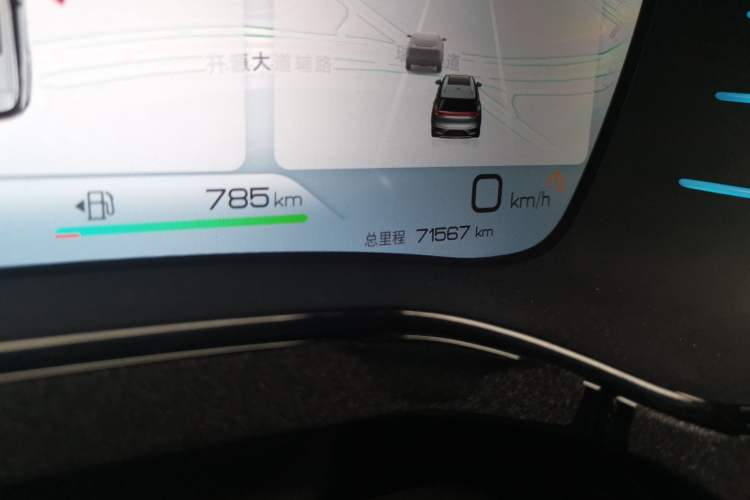 Used BYD Tang New Energy 2022 DM-p 215KM Four-Wheel Drive Flagship Model Odometer Close Up