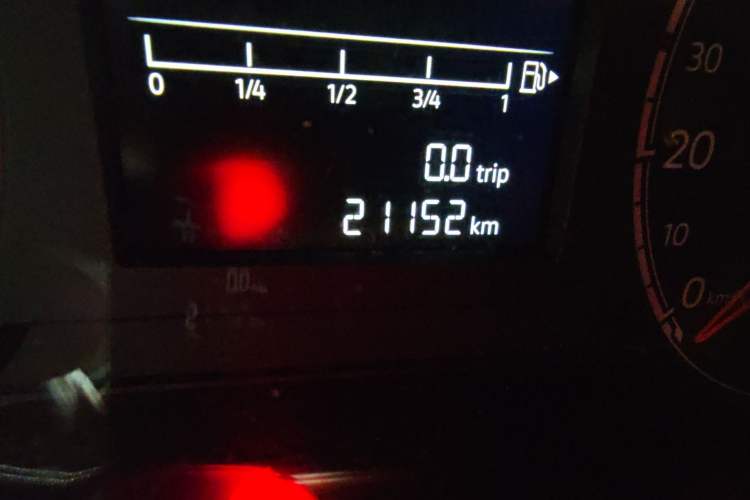 Used Jetta VS5 2019 280TSI Automatic Enjoyment Model Odometer Close Up