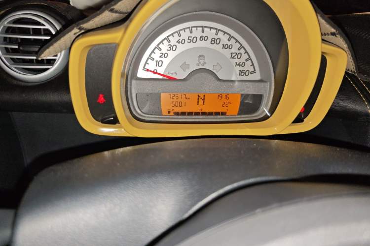 Used smart fortwo 2012 1.0 MHD Hardtop Comfort Edition Odometer Close Up