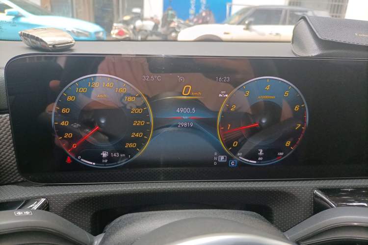 Used Mercedes-Benz A-Class 2022 Restyled A 180 L Sport Sedan Odometer Close Up