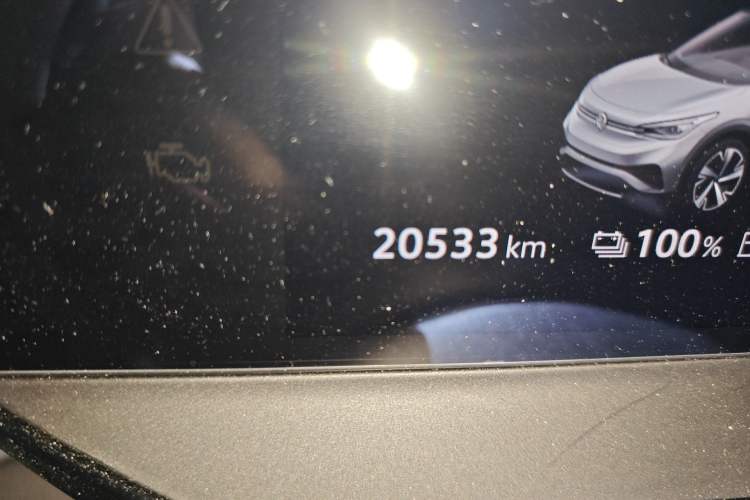 Used Volkswagen ID.4 X 2023 Pure Smart Edition Odometer Close Up