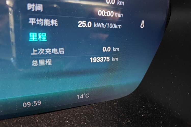 Used XPeng G3 2019 Smart Edition Odometer Close Up