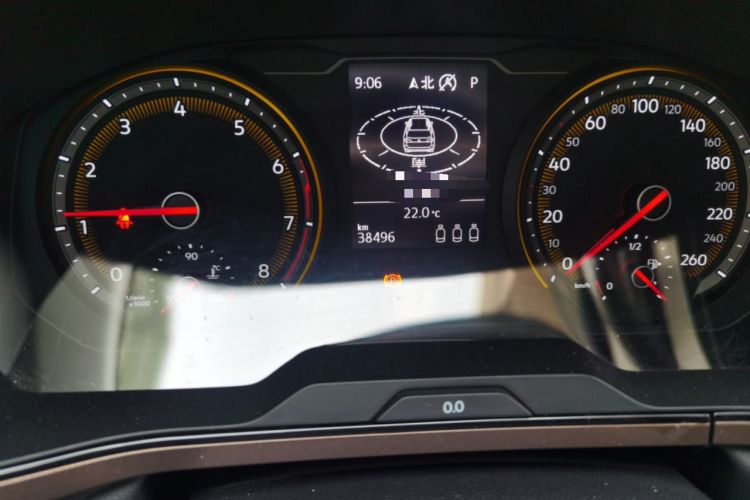 Used Volkswagen Tharu 2021 280TSI Two-Wheel-Drive Luxury Edition Odometer Close Up