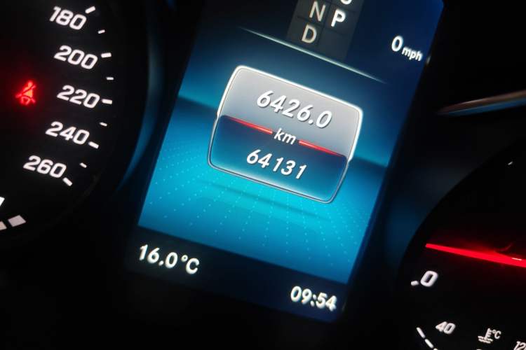 Used Mercedes-Benz V-Class 2020 V 260 L Long-wheelbase Luxury Edition Odometer Close Up