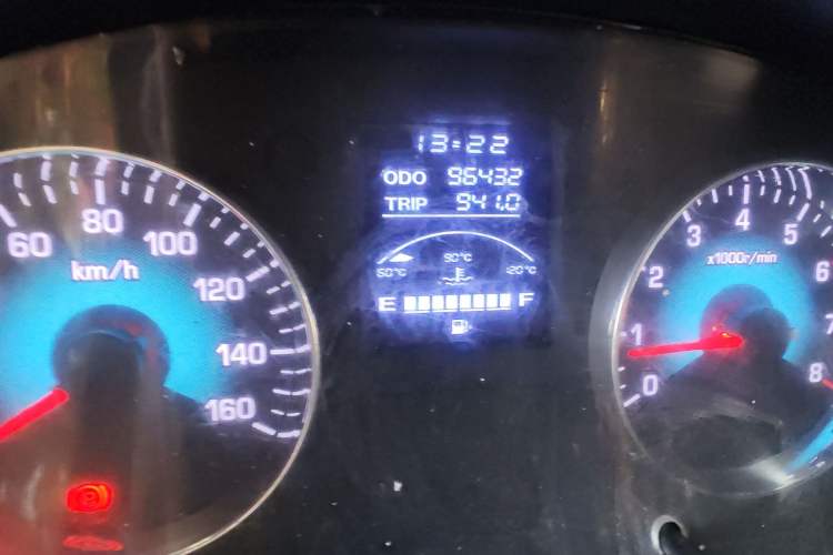 Used Jinbei New Hiace X30L 2018 1.5L Wealth Edition DLCG14 Odometer Close Up