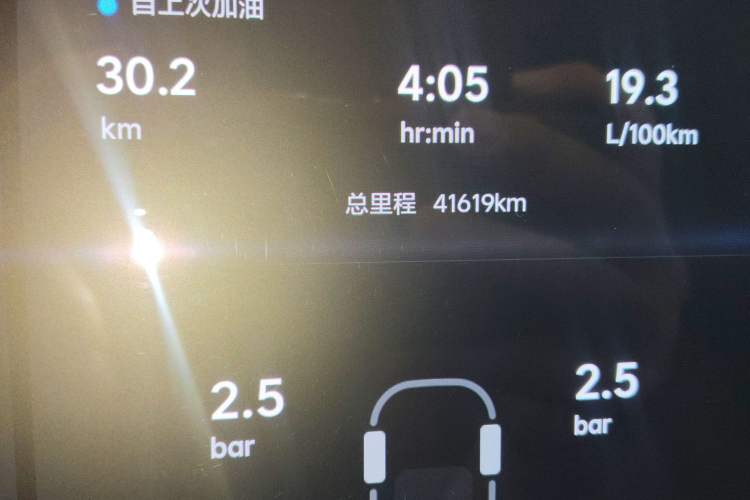 Used Li Auto L9 2024 Pro Model Odometer Close Up