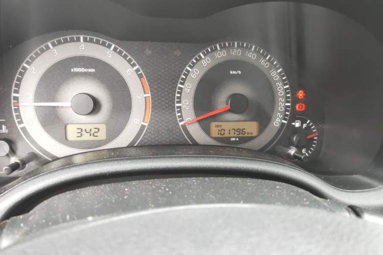 Used Toyota Corolla 2013 Special Edition 1.6L Manual Cool GL Model Odometer Close Up