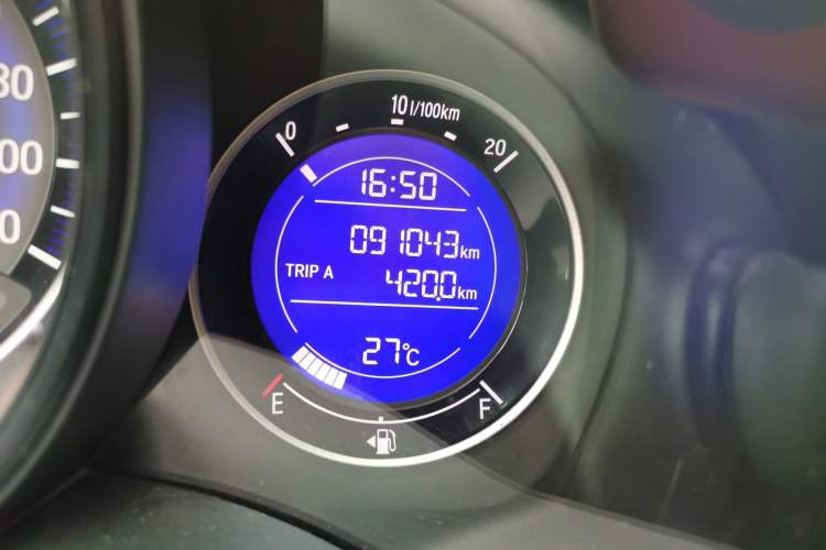 Used Honda Fit 2018 1.5L CVT Comfort Sunroof Version Odometer Close Up