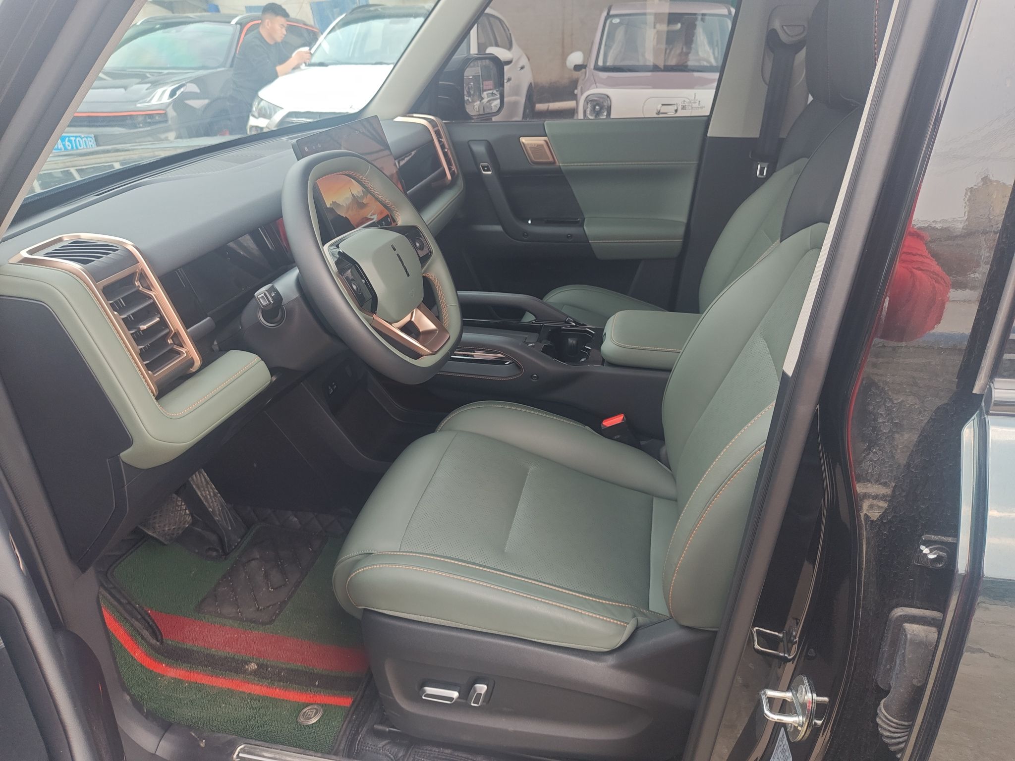 Переднее сиденье в автомобиле