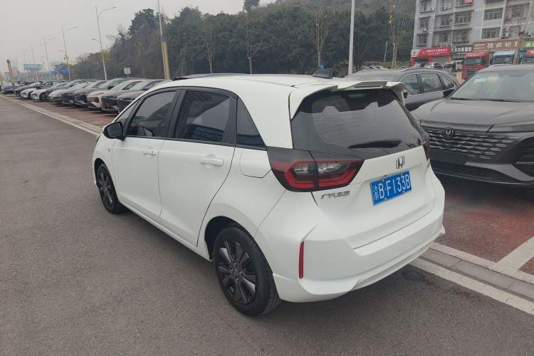 Used Honda Fit 2022 1.5L CVT Trendy Sunroof Edition Rear Left 45 Deg