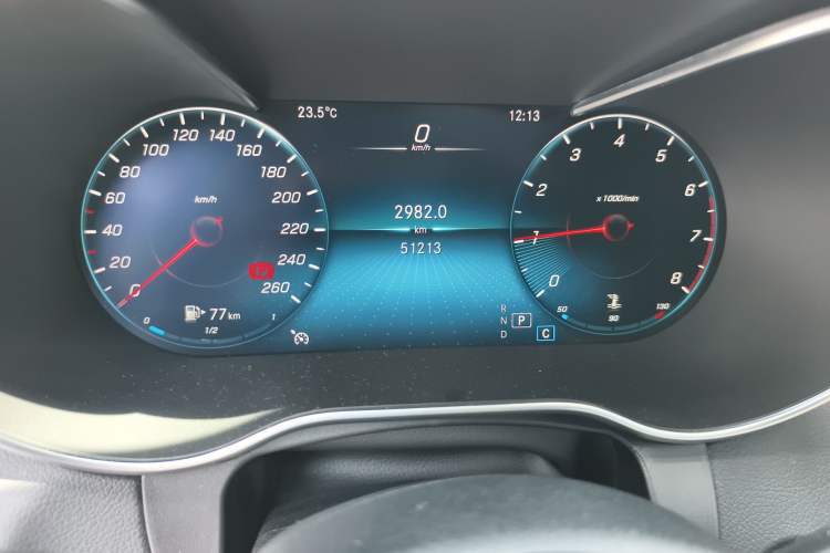 Used Mercedes-Benz GLC 2021 GLC 260 L 4MATIC Luxury Model Odometer Close Up