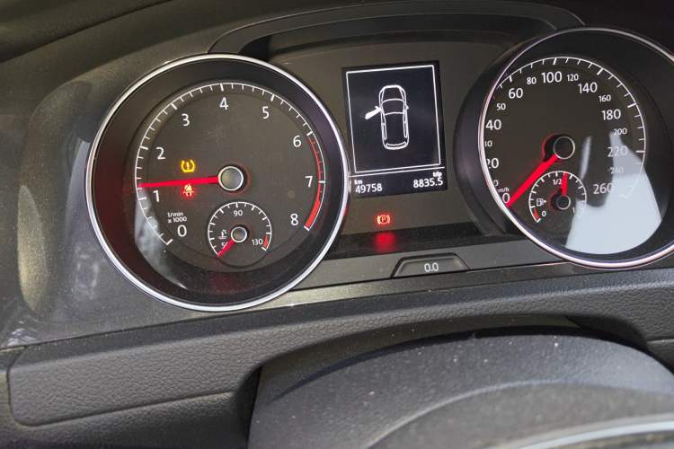 Used Volkswagen Golf 2018 230TSI Automatic Comfort Model Odometer Close Up