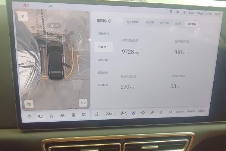 Used Li Auto L6 2024 Pro Model Audio And AC Panel