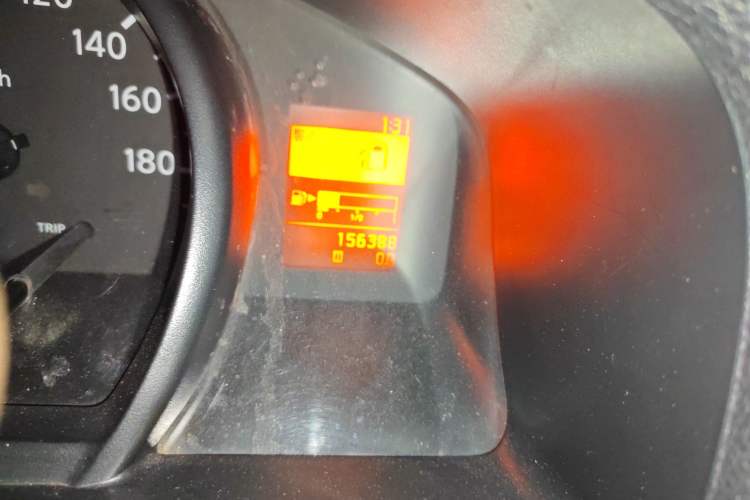 Used Nissan NV200 2010 1.6L Luxury Model Odometer Close Up