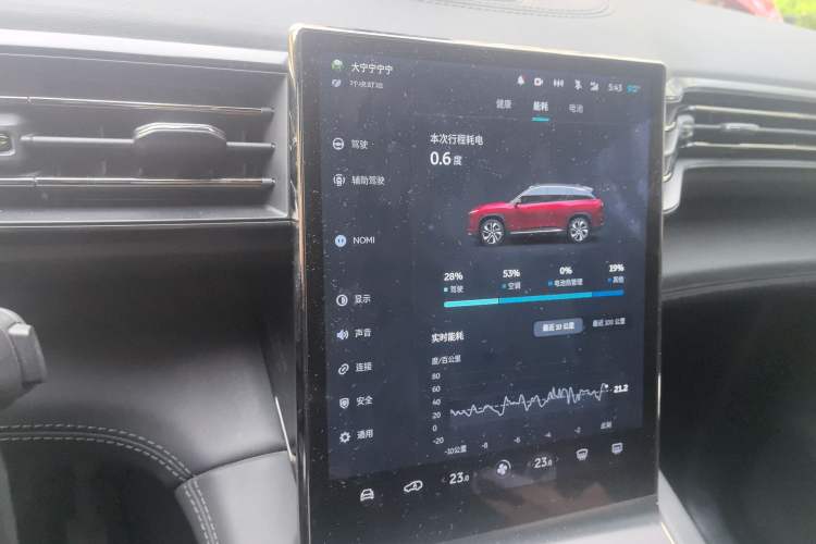 Used Nio ES6 2019 430KM First-Edition Commemorative Version Audio And AC Panel