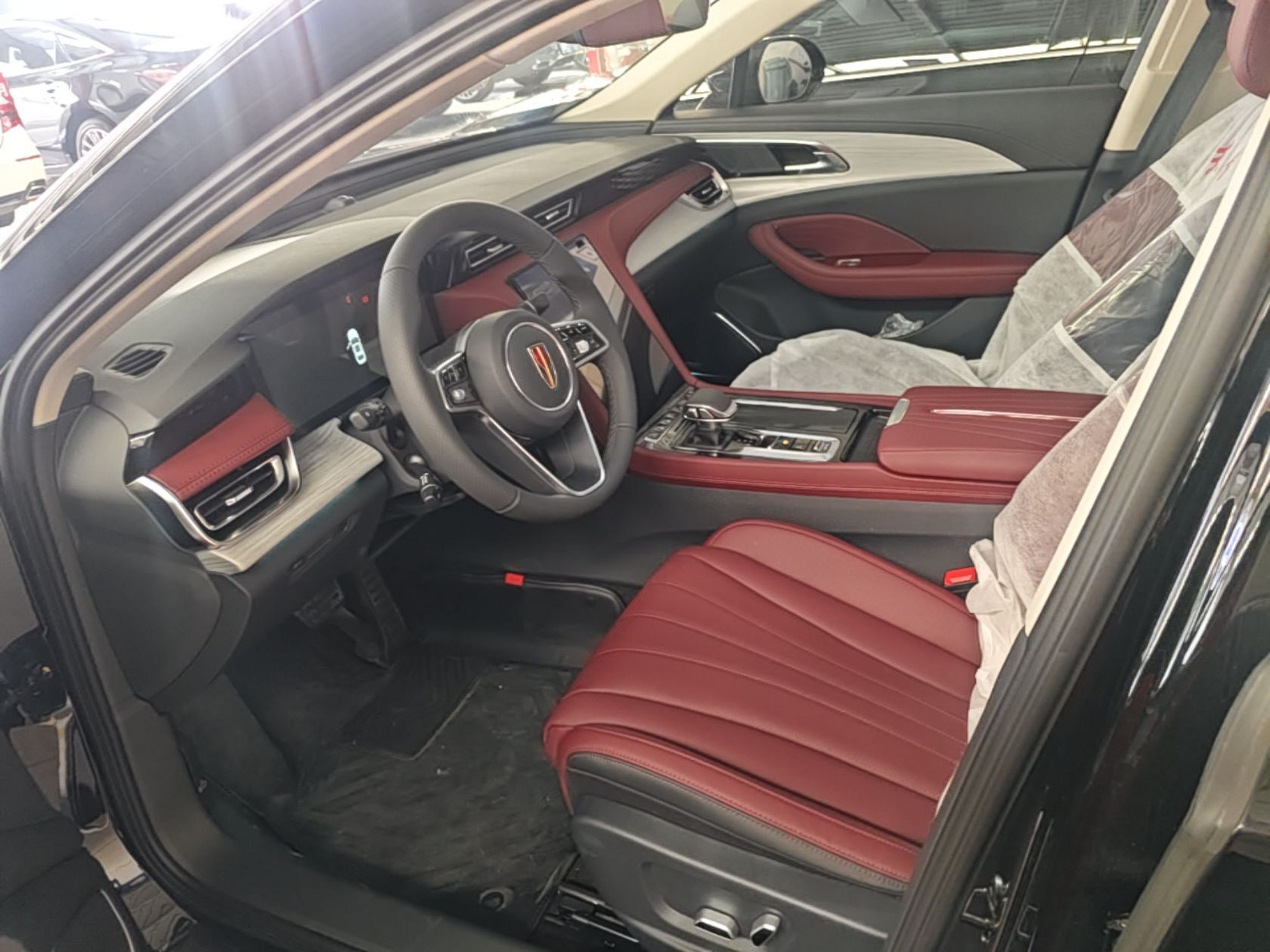 Vordere Reihe im Auto