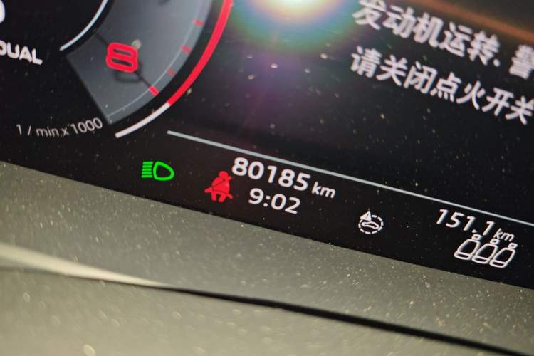 Used Audi A6L 2019 40 TFSI Luxury Dynamic Model Odometer Close Up