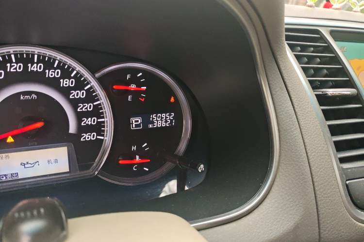 Used Nissan Teana 2012 2.5L XL-NAVI Cloud Security Edition Odometer Close Up