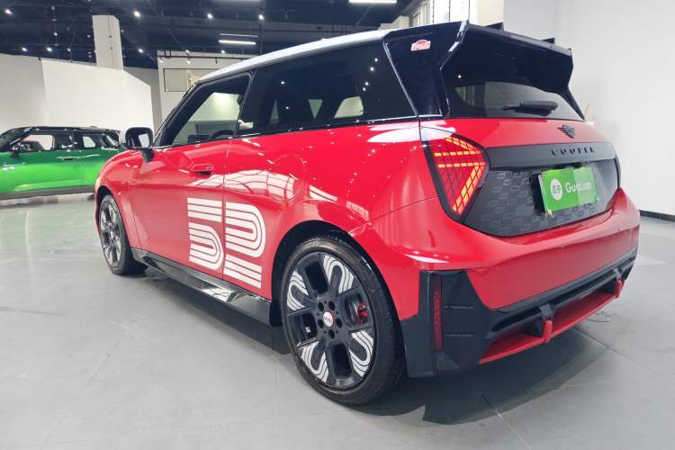 Used MINI Electric COOPER JCW 2025 Model Montecarlo Night 60th Anniversary Edition Rear Left 45 Deg