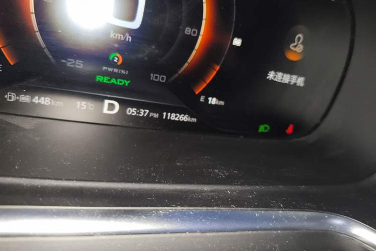 Used Roewe RX5 New Energy 2017 eRX5 50T Hybrid Connected Prestige Flagship Edition Odometer Close Up