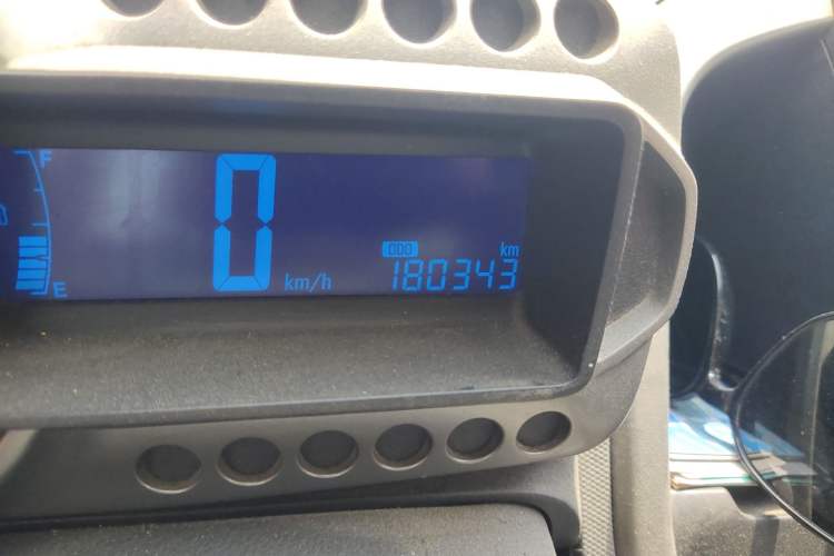 Used Chevrolet Aveo Sonic 2011 Sedan 1.4L Manual Transmission SE Odometer Close Up