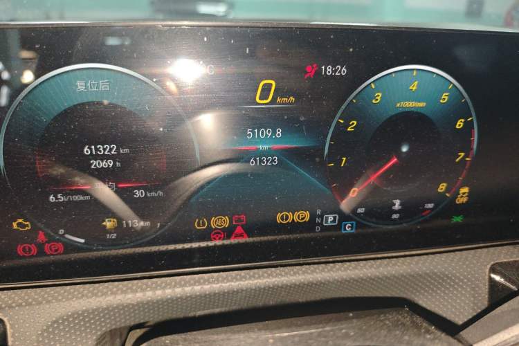 Used Mercedes-Benz A-Class 2021 Restyled A 180 L Sport Sedan Odometer Close Up