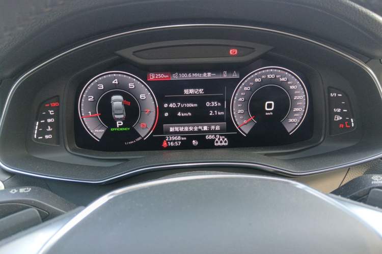 Used Audi A6L 2019 45 TFSI Prestige Elegant Edition Odometer Close Up