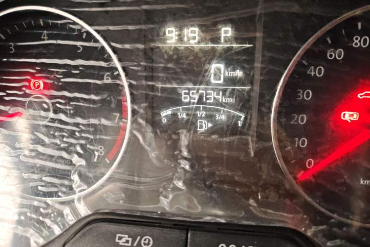 Used Volkswagen Polo 2014 1.6L Automatic Comfort Edition Odometer Close Up