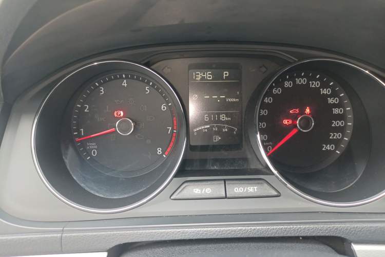 Used Volkswagen Gran Lavida 2017 230TSI DSG Comfort Edition Odometer Close Up