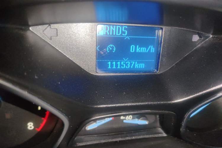 Used Ford Focus 2015 Sedan 1.6L Automatic Trend Model Odometer Close Up