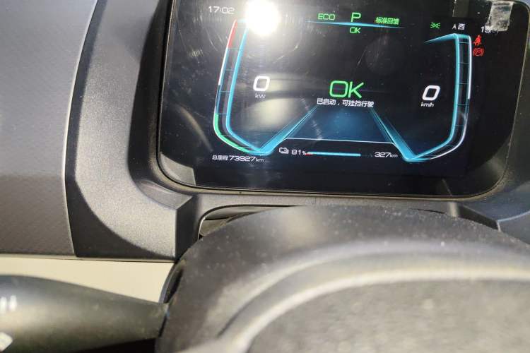 Used BYD Yuan Pro 2021 "Love for a Lifetime" Edition Odometer Close Up