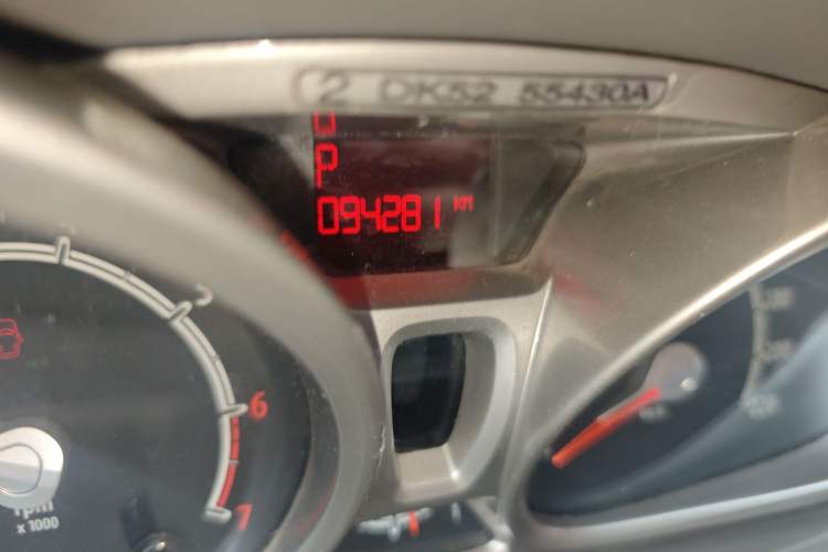 Used Ford Fiesta 2011 Sedan 1.5L Automatic Fashion Edition Odometer Close Up