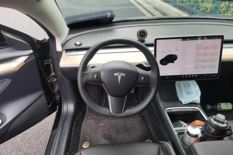 Used Tesla Model 3 2021 Revised Version Standard Range Rear-Wheel Drive Upgraded Edition 3D1 Steering Wheel