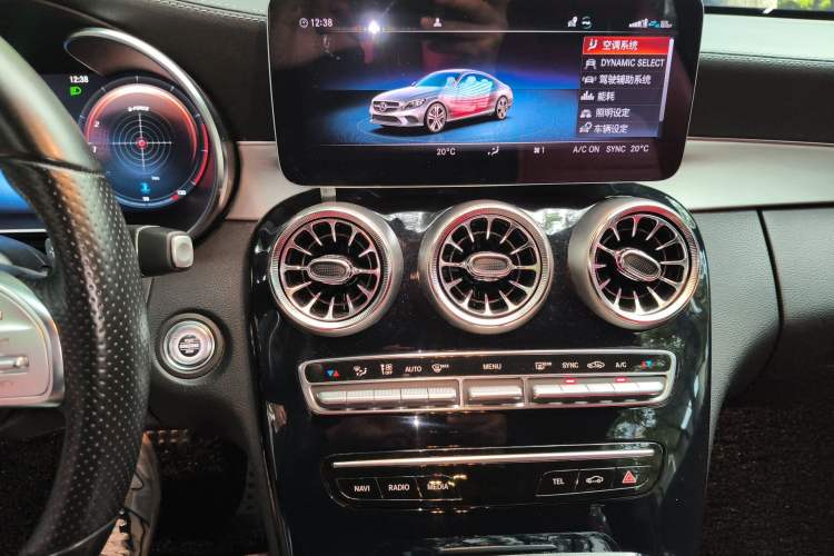 Used Mercedes-Benz C-Class 2019 C 260 Coupe Audio And AC Panel