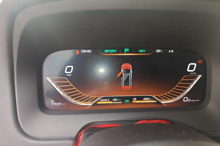 Used BYD Tang New Energy 2018 DM 2.0T All-Wheel Drive Smart Connectivity Luxury Model 7 Seats China V Emission Standard Odometer Close Up