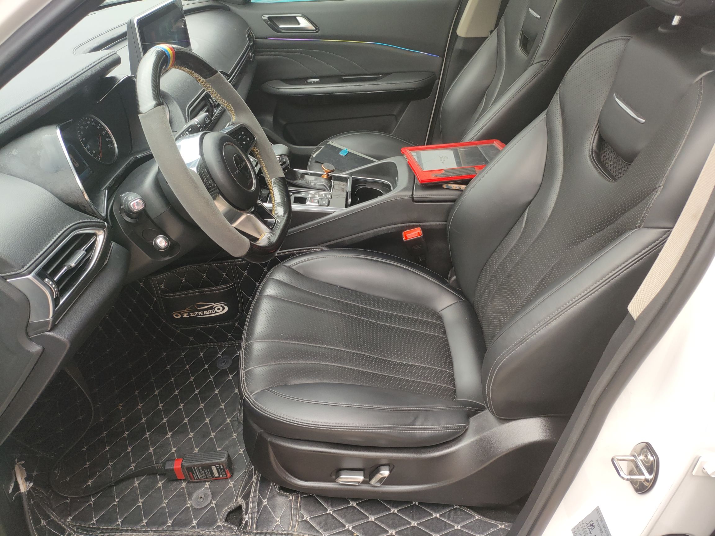 Переднее сиденье в автомобиле