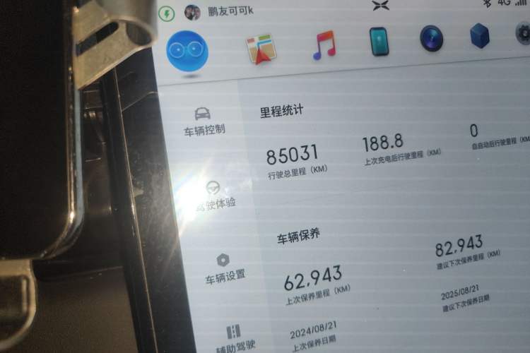 Used XPeng G3 2020 520 Enjoyment Edition Odometer Close Up