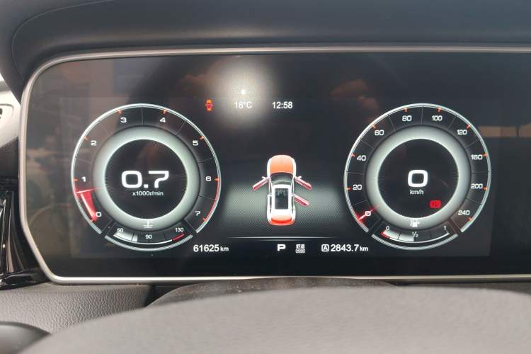 Used Hongqi HS5 2019 2.0T Smart Connect Flagship All-Wheel-Drive Version Instrument Cluster