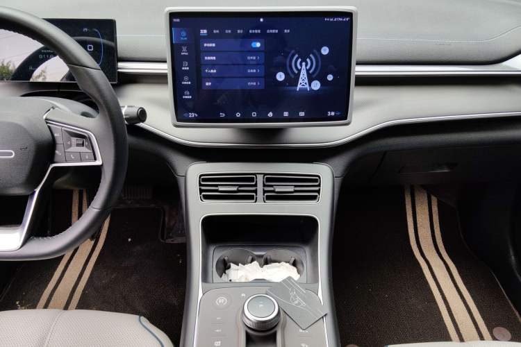 Used BYD Destroyer 05 2024 HONOR Edition DM-i 55KM Luxury Model Audio And AC Panel