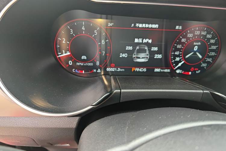 Used Ford Mustang 2019 2.3L EcoBoost Odometer Close Up