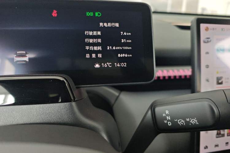 Used Zeekr X 2024 Five-Seater Four-Wheel Drive Odometer Close Up