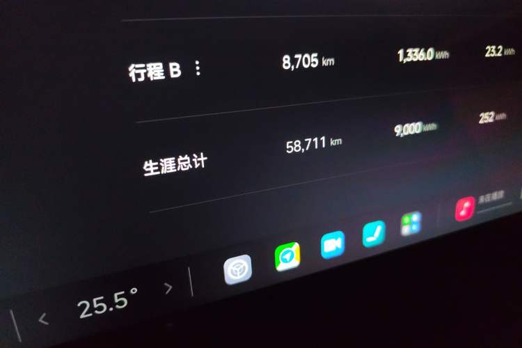 Used Xiaomi Auto SU7 2024 Rear-Drive Long-Range Intelligent Driving Version Odometer Close Up