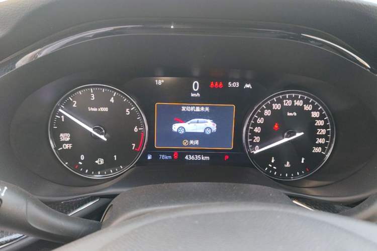 Used Buick Envision 2022 Encore Plus 652T Five-Seat Luxury Model Instrument Cluster