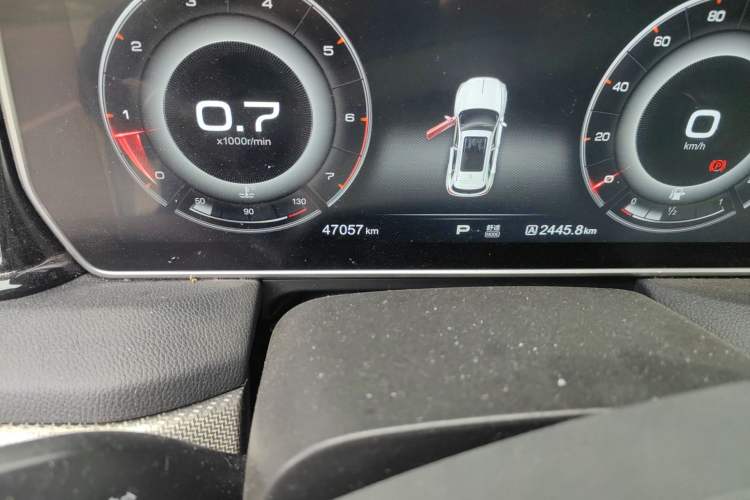 Used Hongqi HS5 2019 2.0T Smart Connect Flagship All-Wheel-Drive Version Odometer Close Up